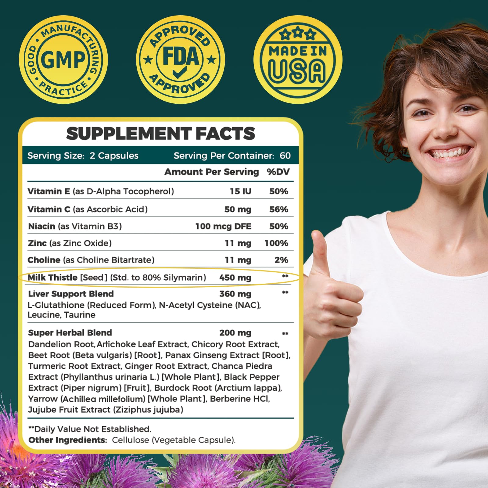 ZEBORA etiqueta ampliada con silymarina 80% y concentración 30:1, transparencia de ingredientes