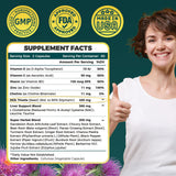 ZEBORA etiqueta ampliada con silymarina 80% y concentración 30:1, transparencia de ingredientes