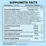 ZEBORA selección de ingredientes naturales destacando saw palmetto y arándano