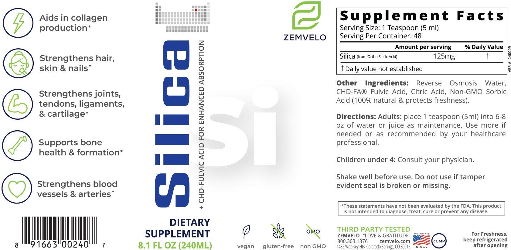 Zemvelo solución clara en primer plano para ver textura y rápida absorción