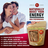 Zen Ginseng cucharada con ginseng molido lista para batido