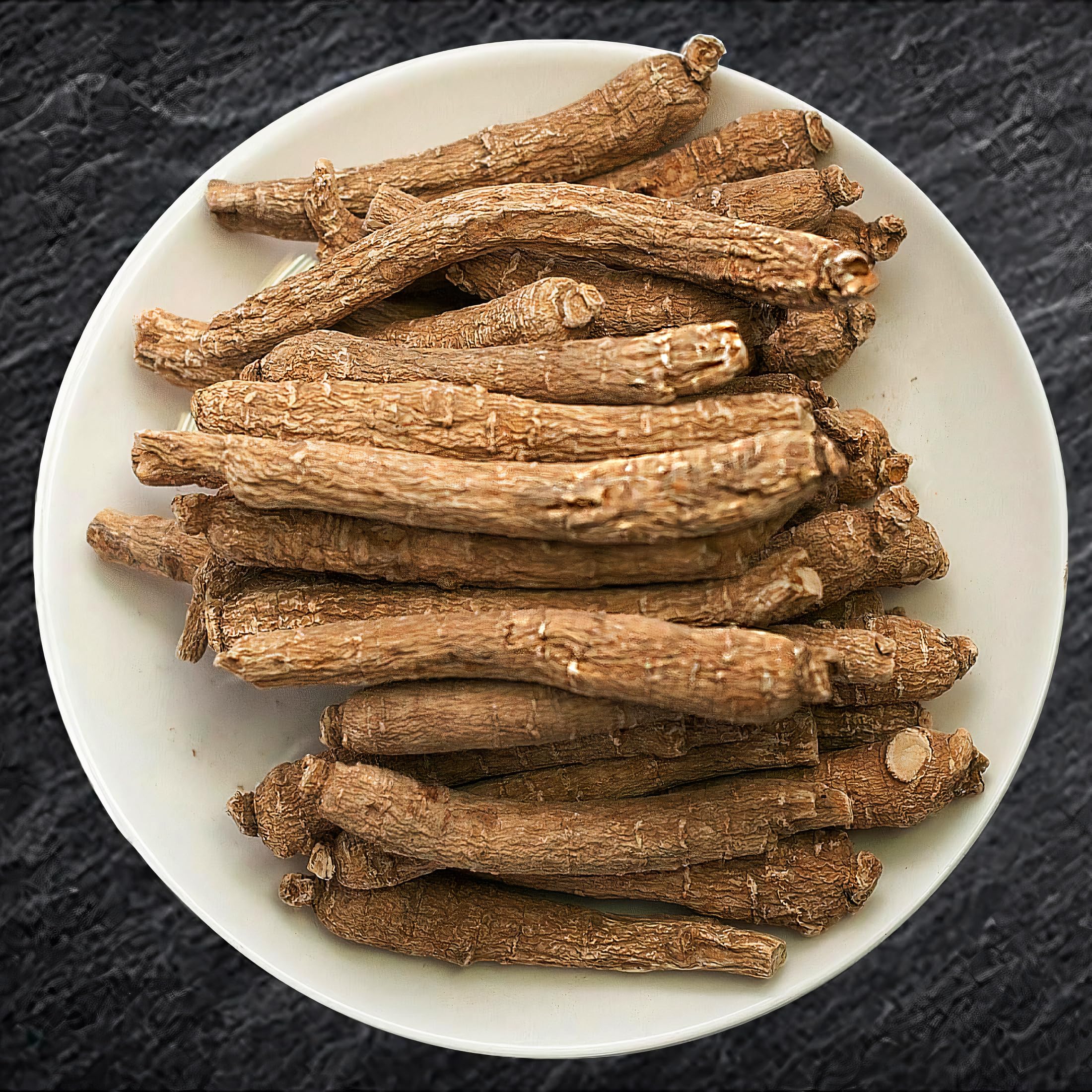 Zen Ginseng detalle de la textura de la raíz que destaca su frescura y facilidad de corte