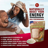 Zen Ginseng polvo disuelto en taza de té para sabor natural