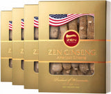 Zen Ginseng empaque frontal mostrando cajas y origen Wisconsin para confianza