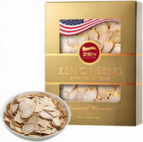 Zen Ginseng empaque frontal que muestra origen y beneficio práctico