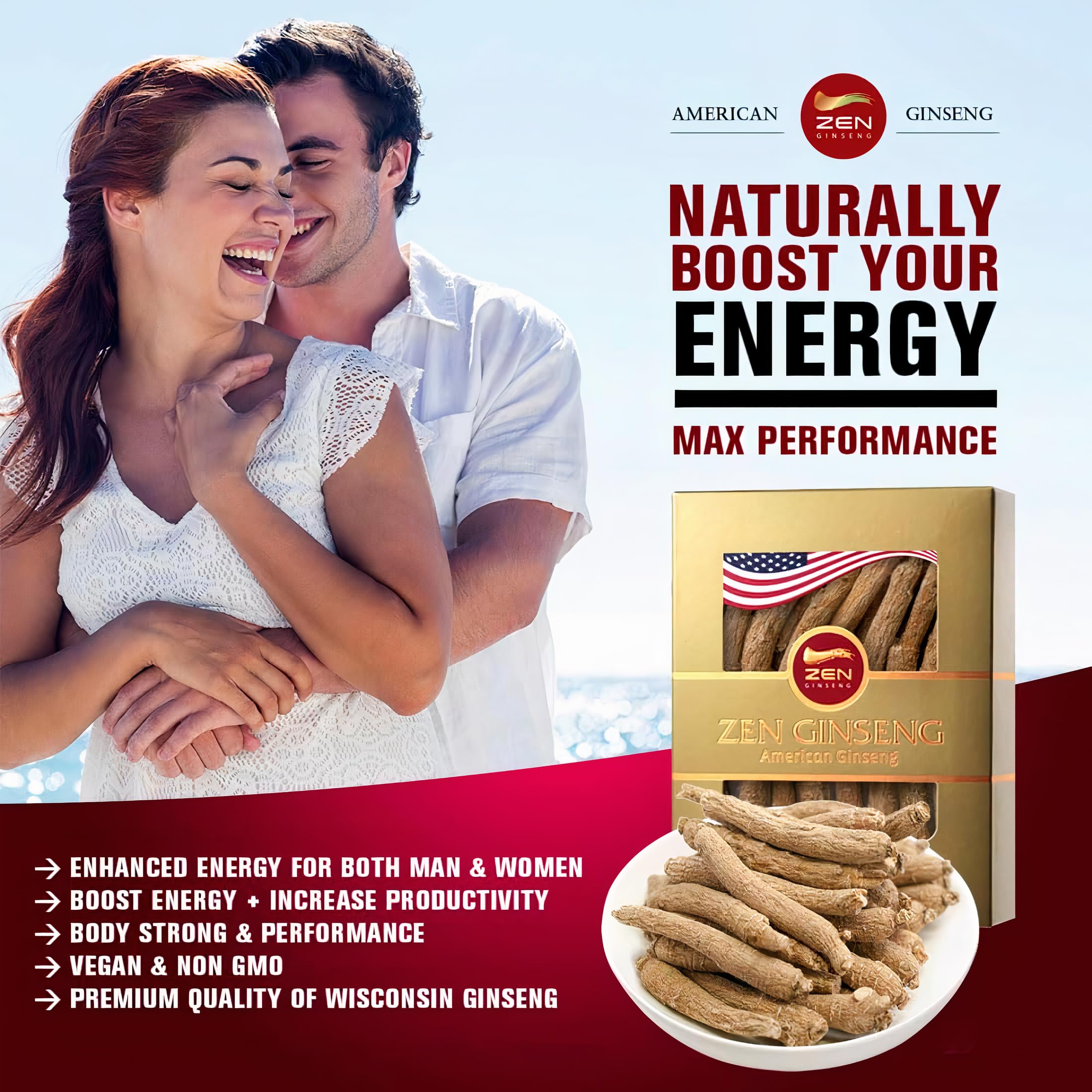 Zen Ginseng raíces en taza infusionándose para té, extracción de sabor