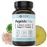 Zen Nutrients PeptideVite frente del envase mostrando diseño claro y beneficios