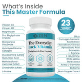 Zen Nutrients etiqueta con información de ingredientes y trazabilidad
