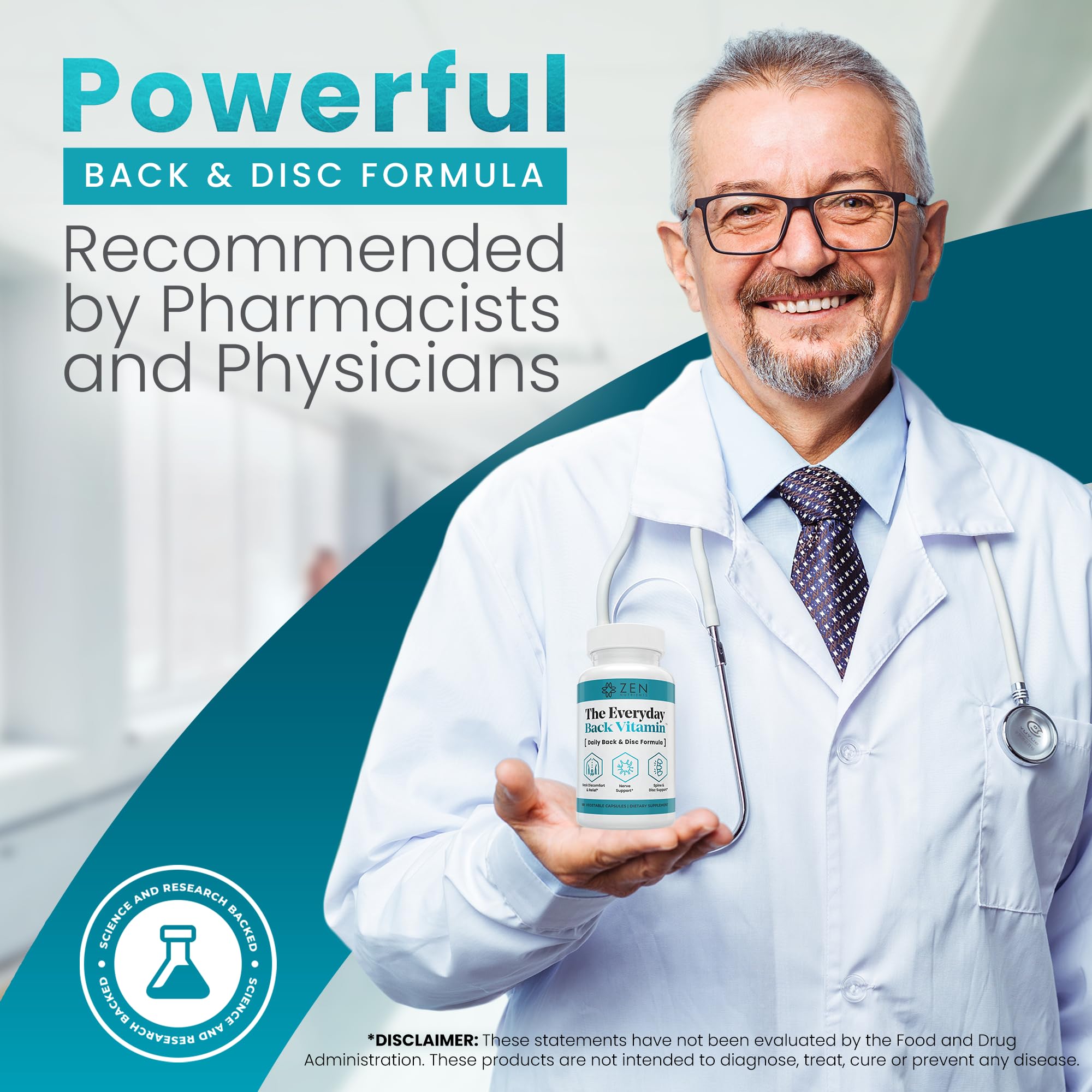 Zen Nutrients ingredientes activos dispuestos que resaltan soporte articular