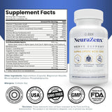 Zen Nutrients NeuraZenX close-up de cápsulas mostrando textura y pureza