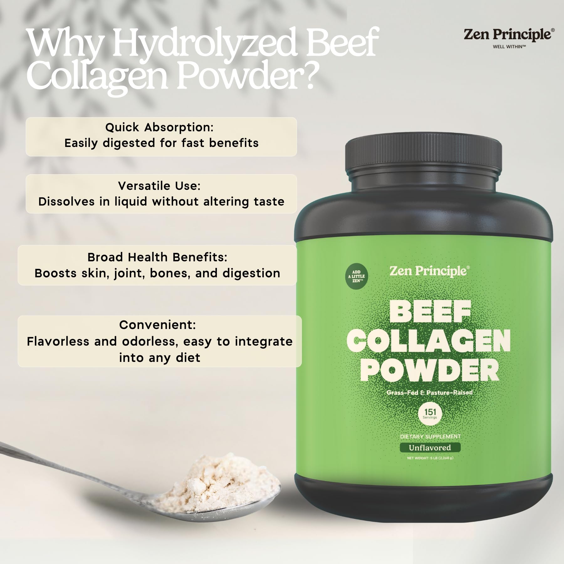 Zen Principle producto en cocina lifestyle transmitiendo sostenibilidad