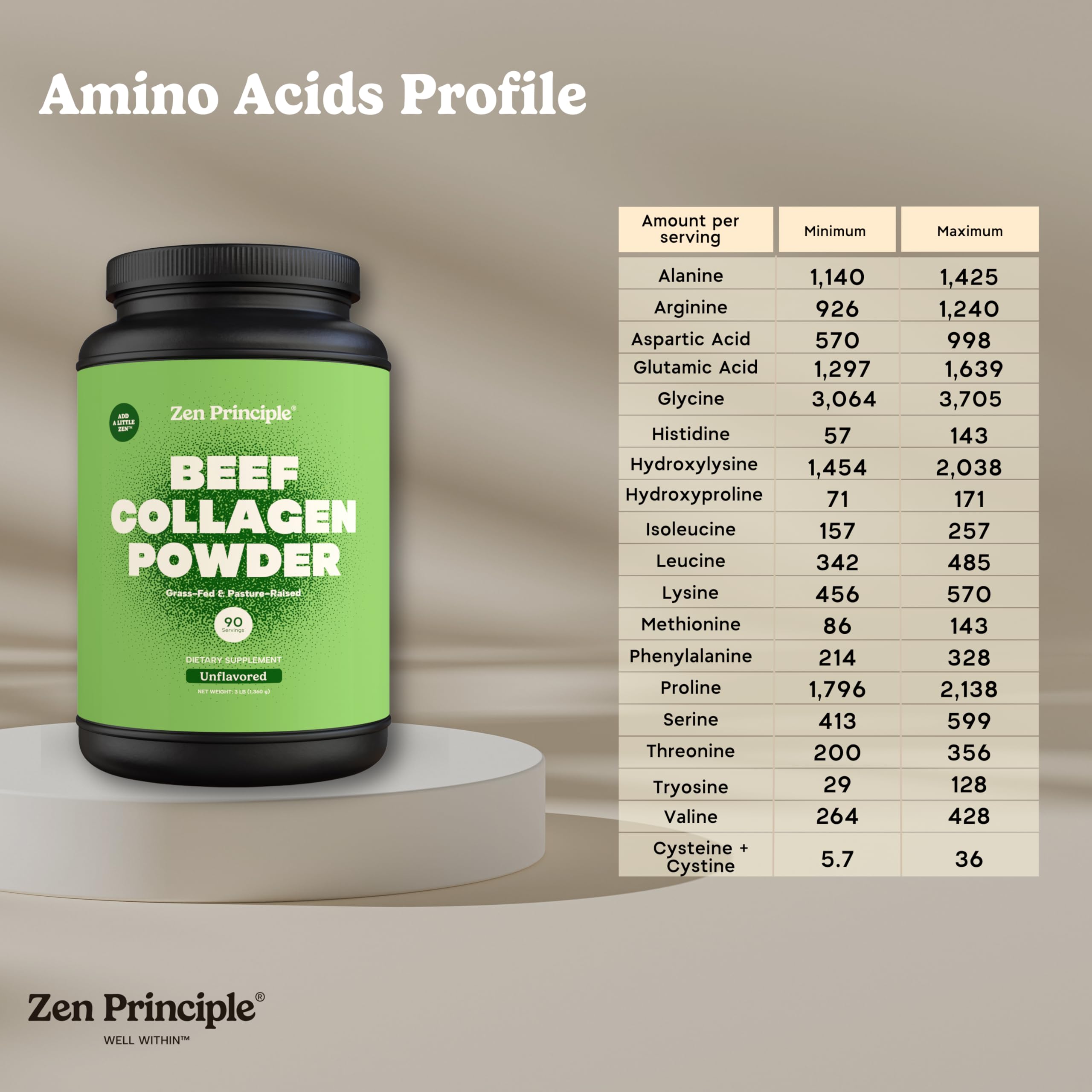 Zen Principle polvo disuelto en vaso para batidos rápidos