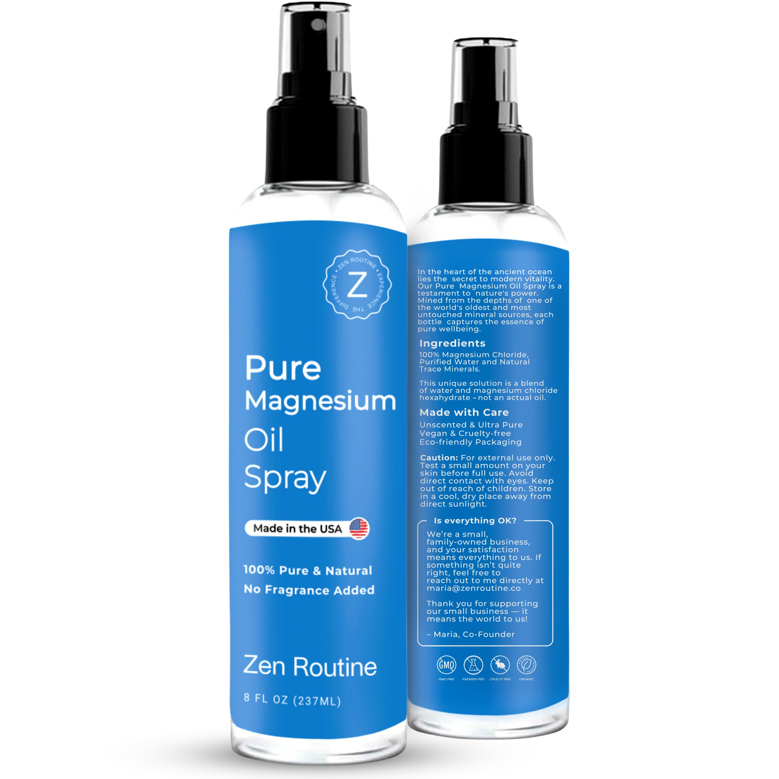 Zen Routine producto en ambiente relajante para rutina nocturna calmante