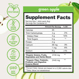 Zena Nutrition spirulina y chlorella demostrando contenido verde