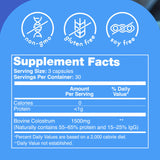 Primer plano de cápsulas Zena Nutrition mostrando textura y consistencia pura