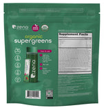 Escena lifestyle con mochila y sobres Zena Nutrition para uso diario