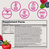 Zena Nutrition etiqueta nutricional destacando fibra y sin azúcar