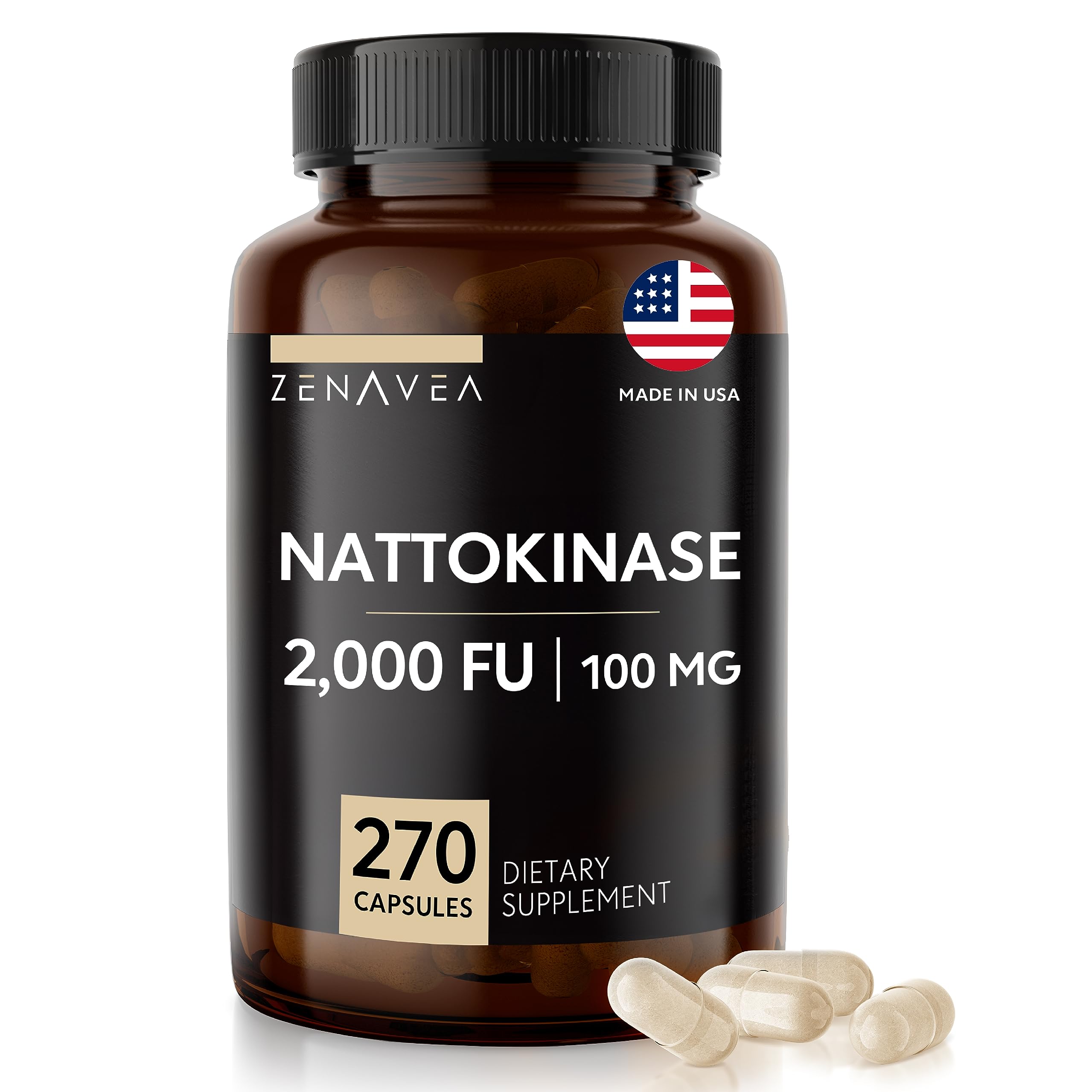 Zenavea frasco frontal mostrando etiqueta y beneficios visuales