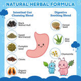 ZenBofres gomita junto a regla para comparar tamaño, dosis fácil de masticar