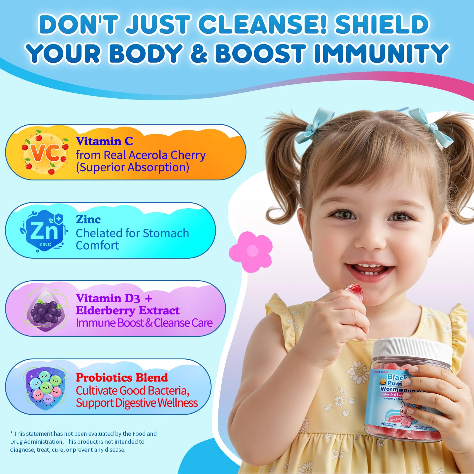 ZenBofres madre y niño tomando gomita, apoyo cómodo para la salud digestiva