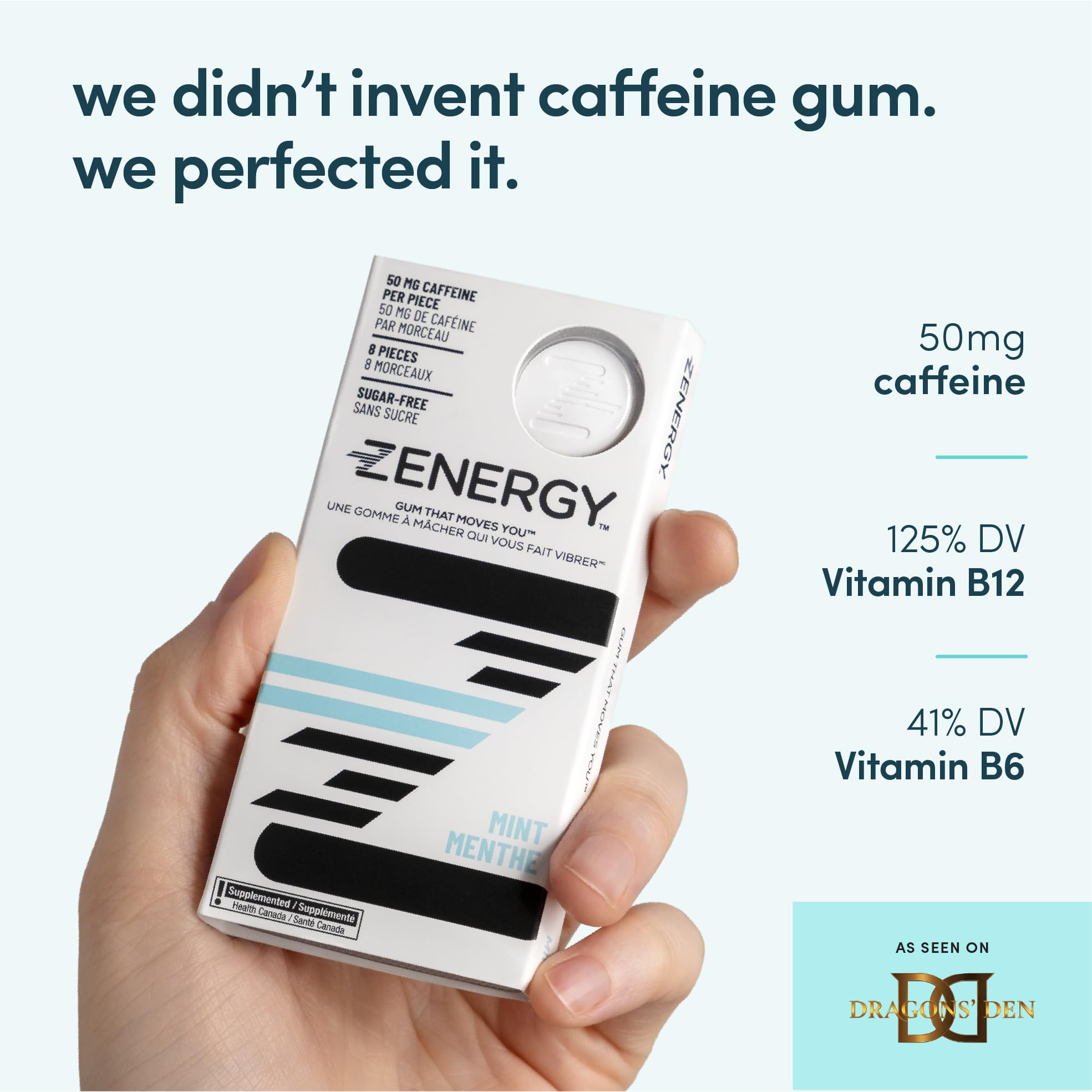 ZENERGY primer plano de la textura y capas que preservan sabor y liberan cafeína