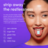 ZENERGY tira en uso sobre la lengua mostrando aplicación instantánea