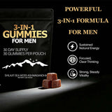 Ingredientes principales Zenith Gummies con Shilajit, Sea Moss y Ashwagandha visibles