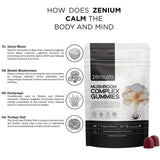Etiqueta Zenium con lista de ingredientes y potencias, transparencia y control de calidad