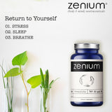 Zenium ingredientes principales (ashwagandha, magnesio, L‑theanine) organizados