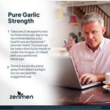 Zenmen extracto gotas en vaso mezclado para consumo fácil y discreto