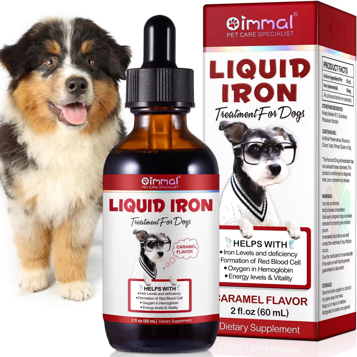 Zenpaws envase frontal 2 oz mostrando presentación y beneficio energético