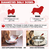 Zenpaws envase junto a mano para mostrar tamaño práctico 2 oz