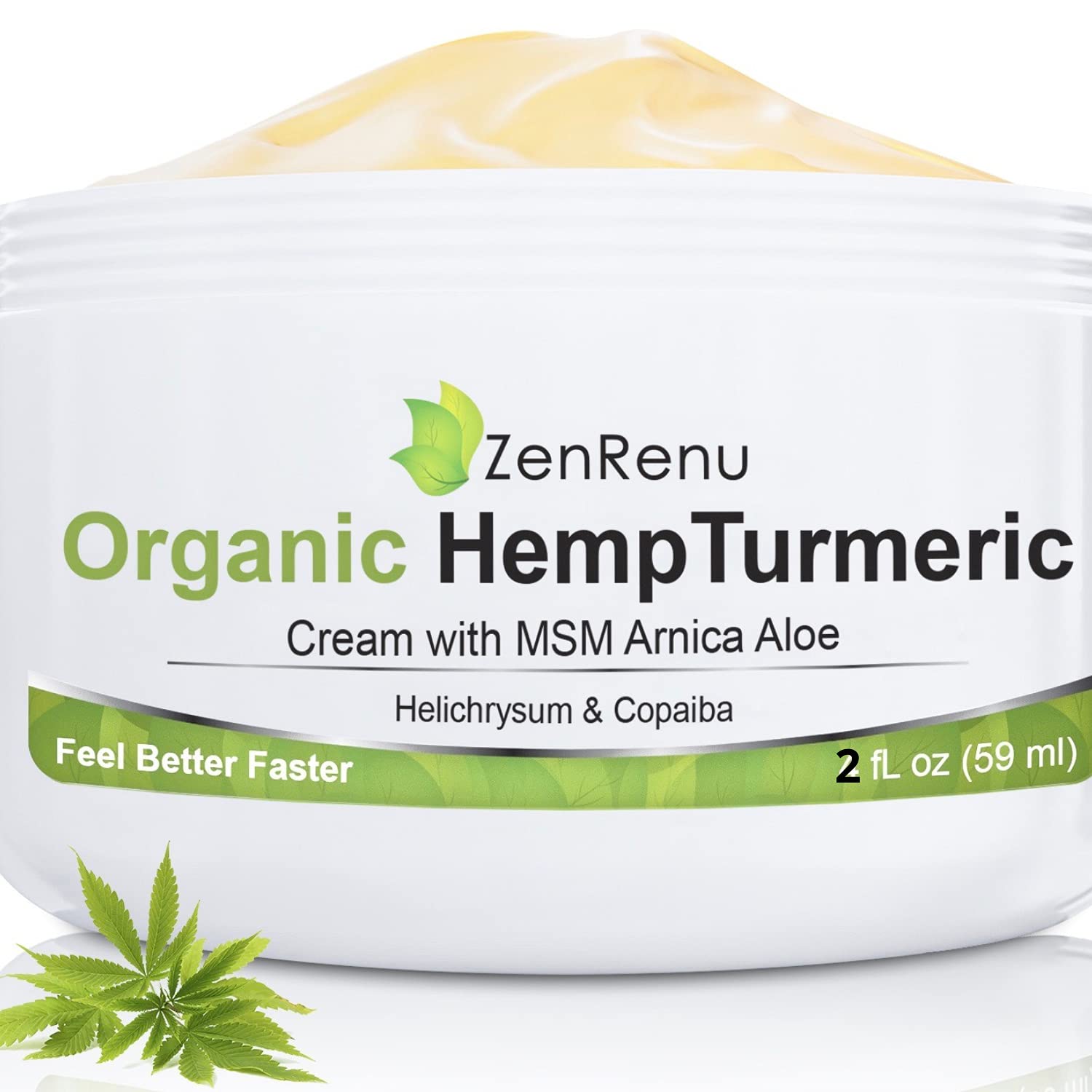 Zenrenu frente del tubo mostrando etiqueta y tamaño 4 oz con beneficios visibles
