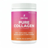ZENSE envase frontal del colágeno mostrando diseño y beneficio de pureza