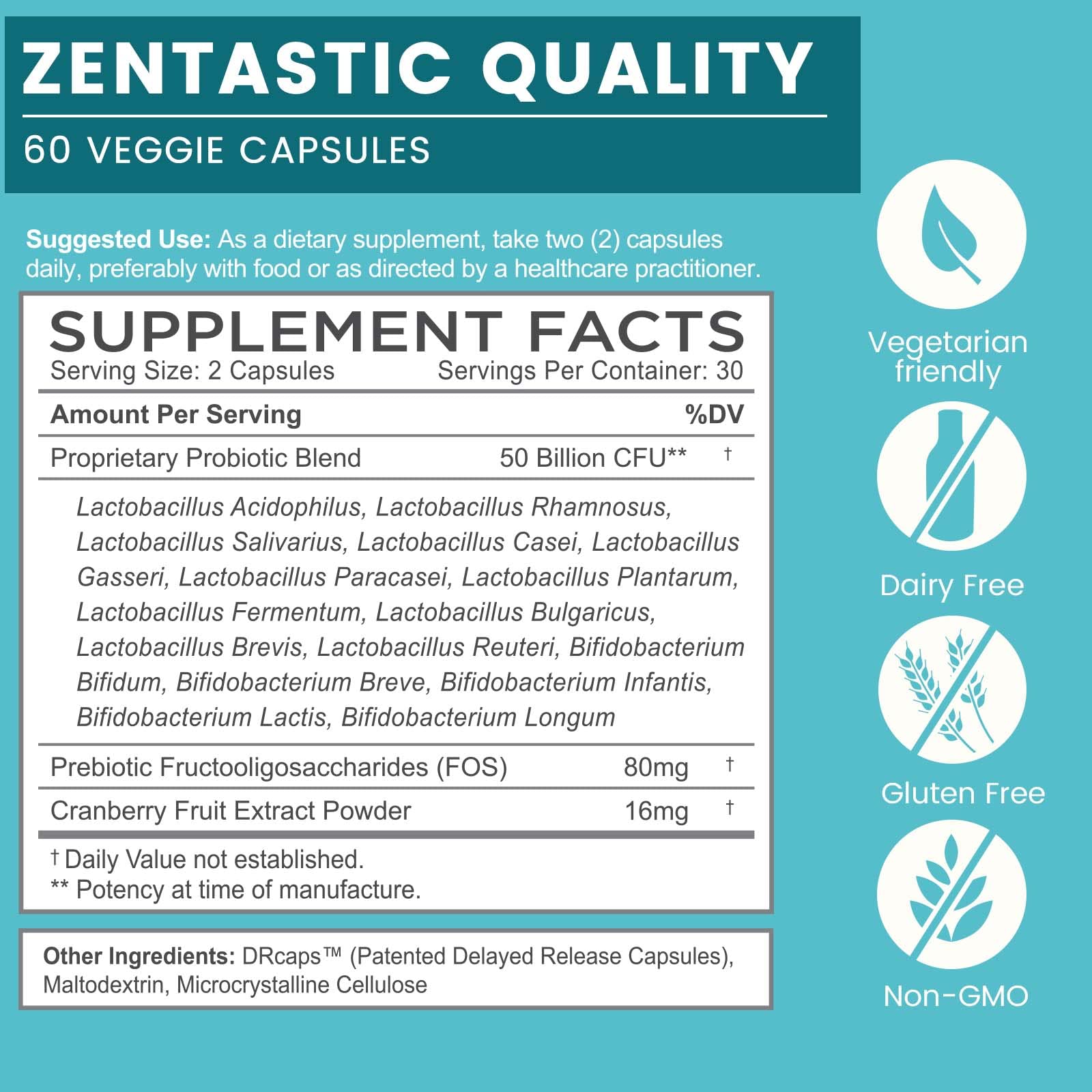 Zentastic detalle de cápsulas veganas destacando textura y calidad