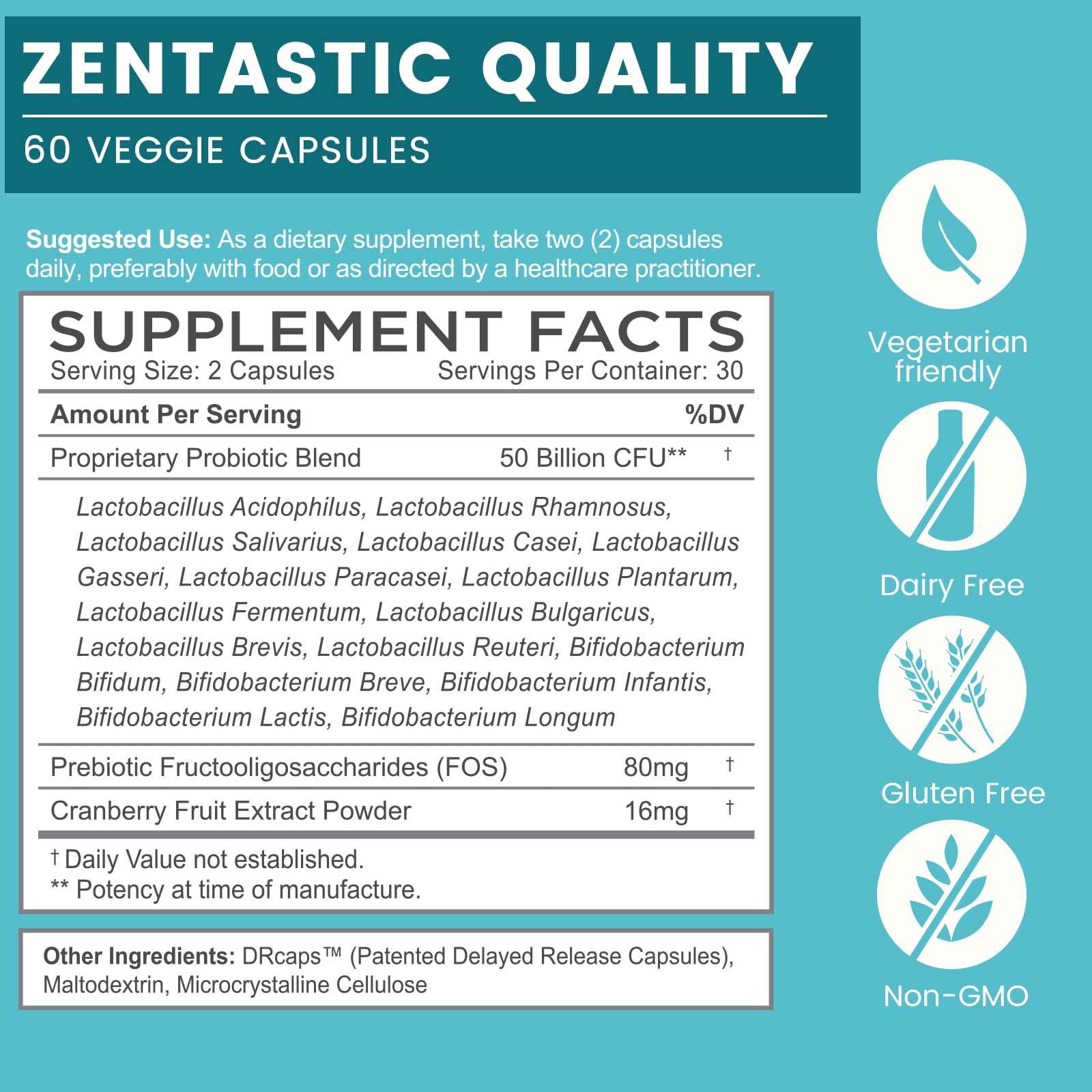 Zentastic cápsulas textura en primer plano que resaltan la cápsula vegetal DRcaps