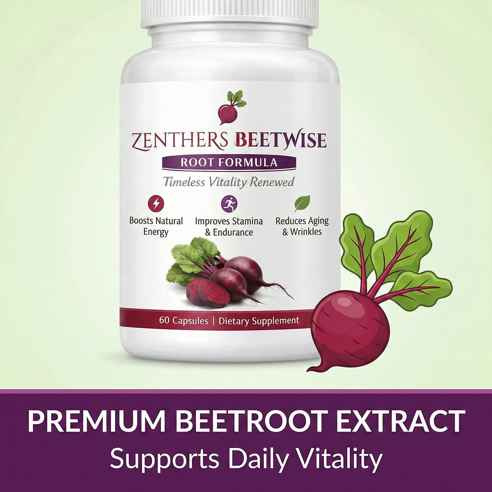 Zenthers Beetwise producto junto a zapatillas y botella sugiriendo uso en entrenamiento