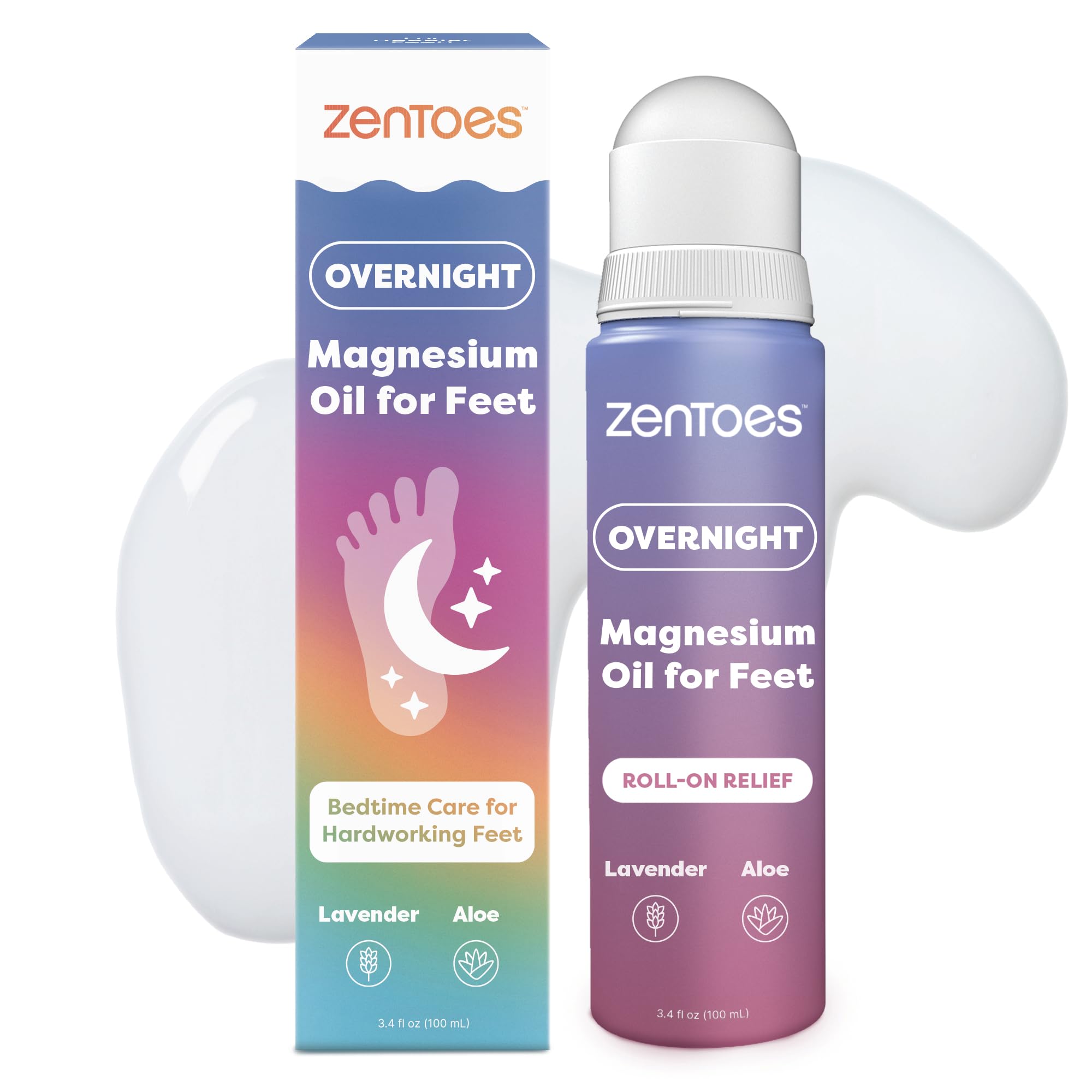 ZenToes roll-on frontal mostrando diseño y portabilidad