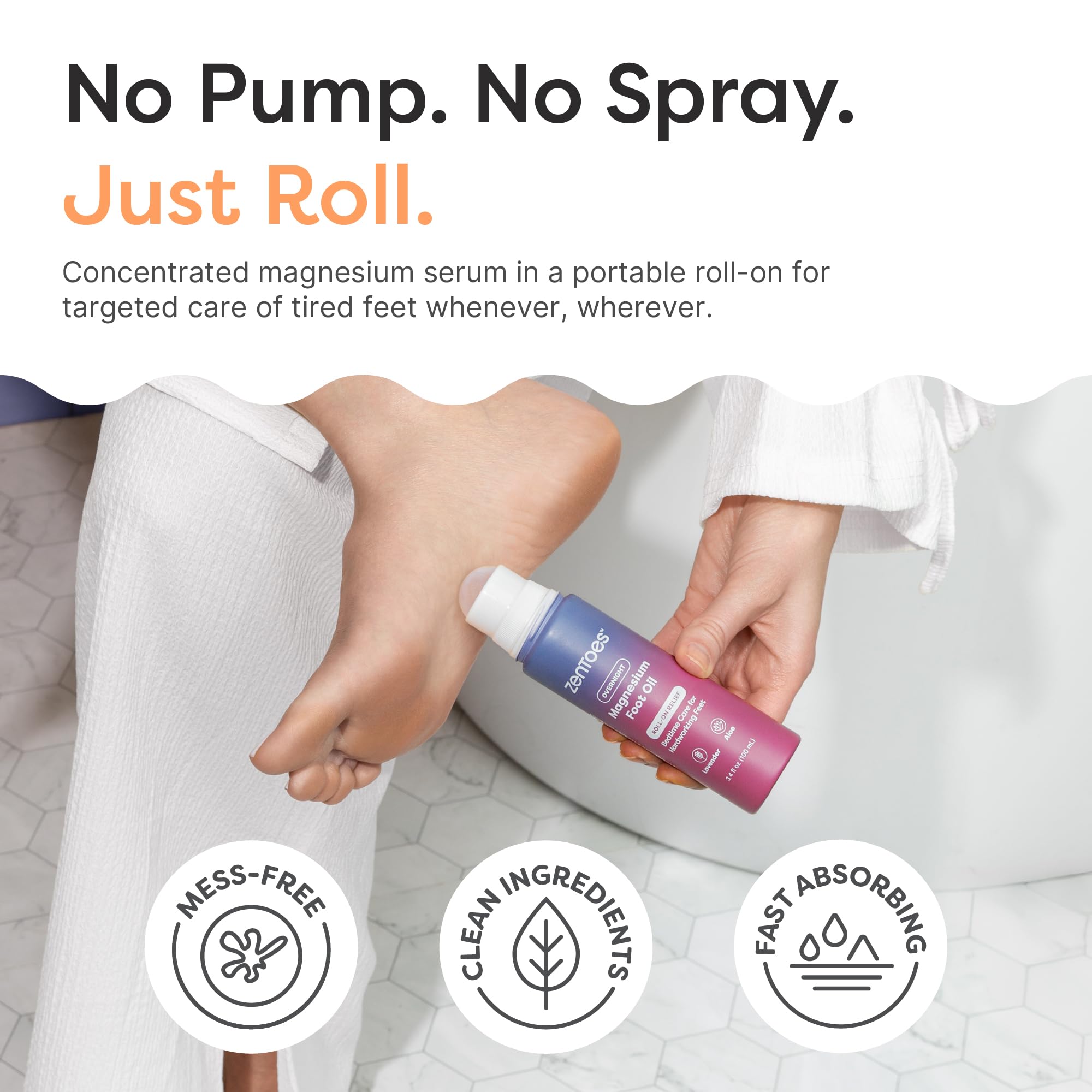 ZenToes textura tipo serum que se absorbe rápido y calma