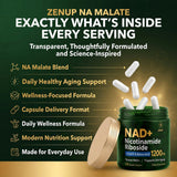 ZenUP ingredientes cercanos señalando Nicotinamide Riboside Malate y CoQ10