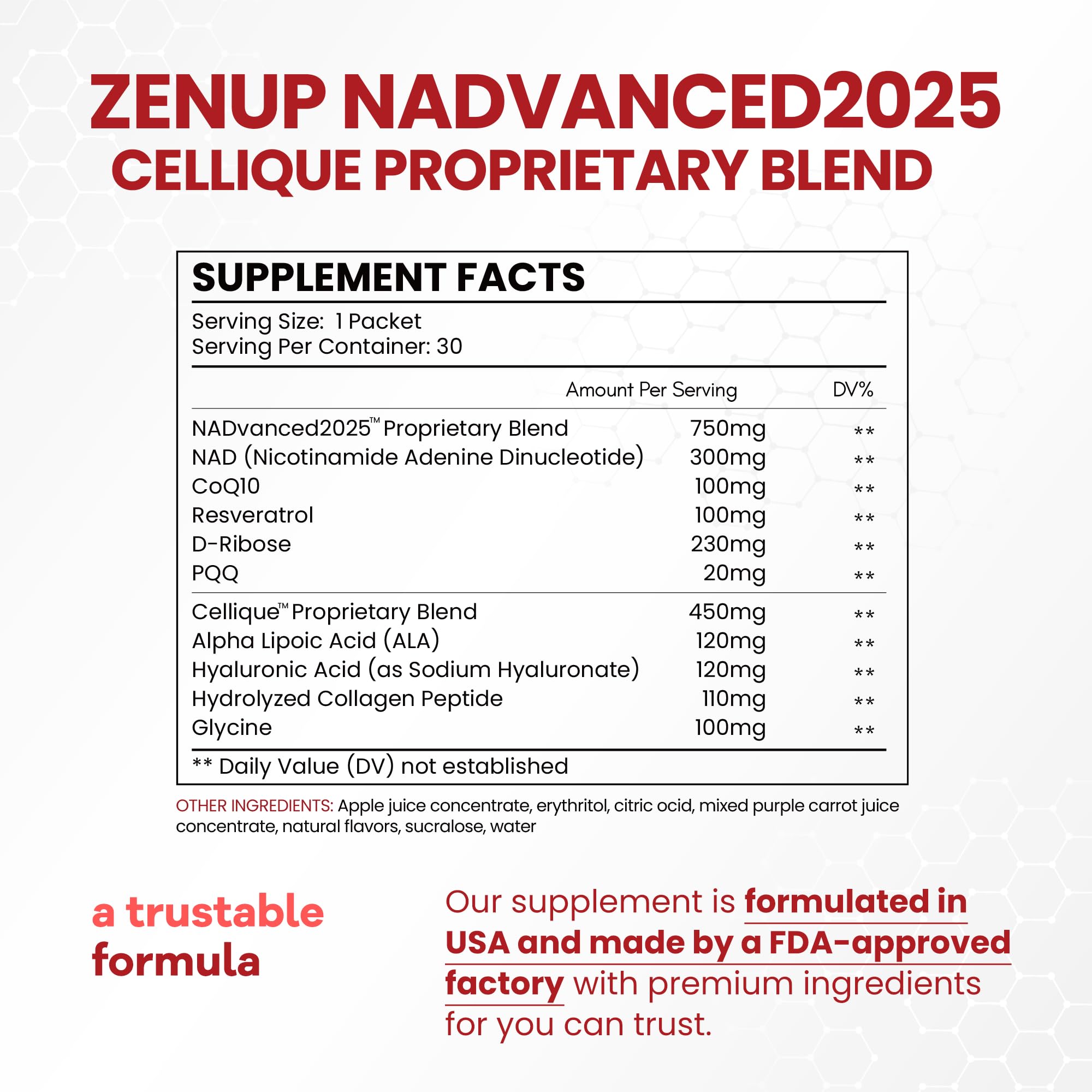 ZenUP sobre abierto con líquido que destaca rapidez de disolución