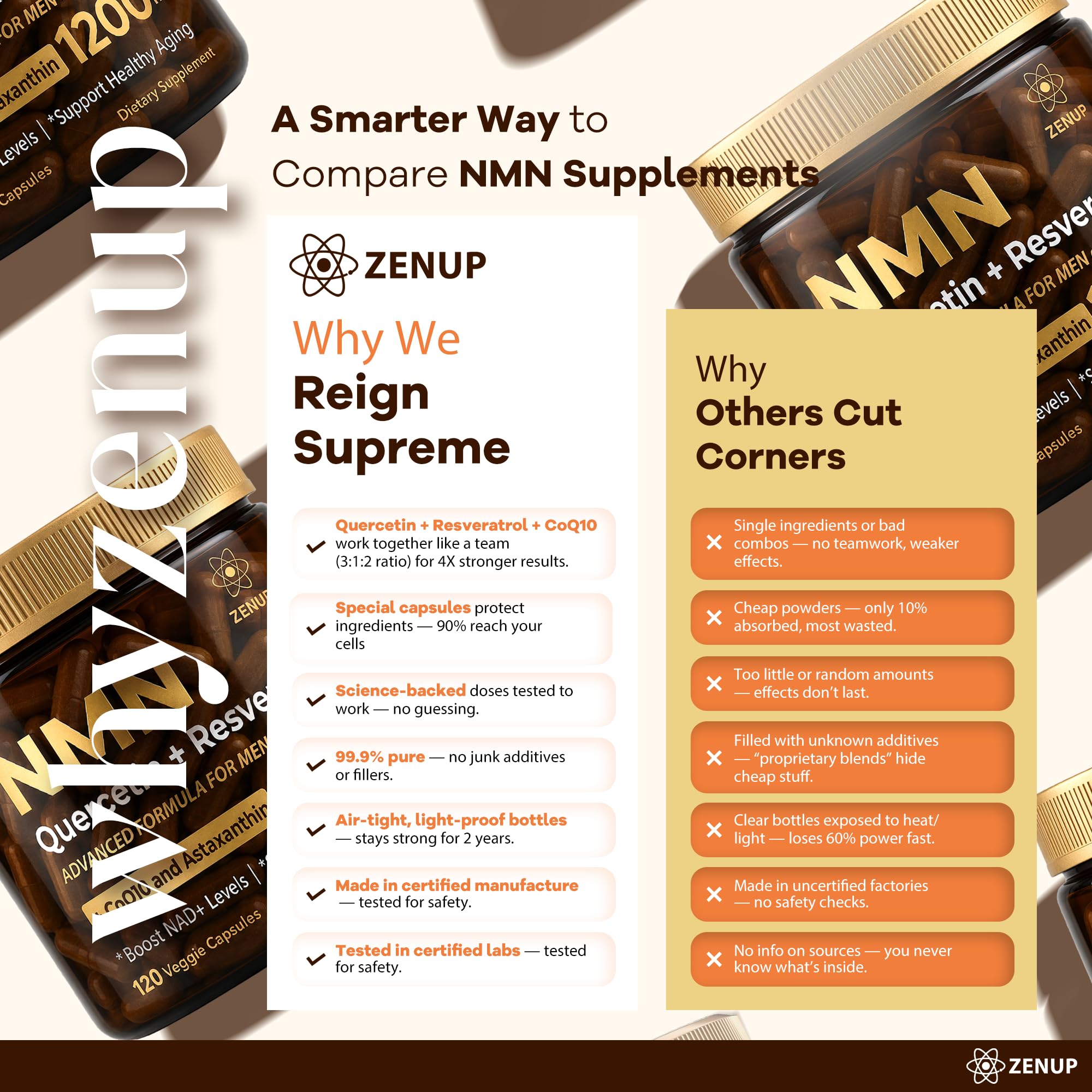 ZenUP cápsula comparada en la mano para mostrar tamaño y facilidad de ingestión