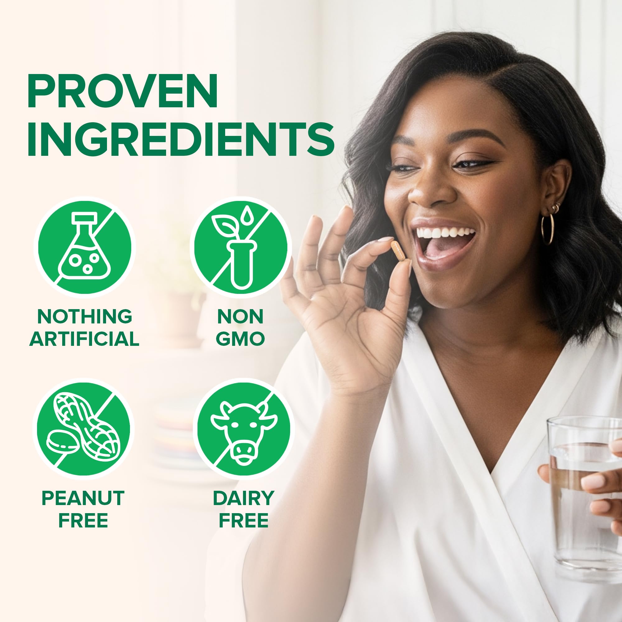 Zenwise Health etiqueta de ingredientes destacando EGCG y polifenoles para claridad
