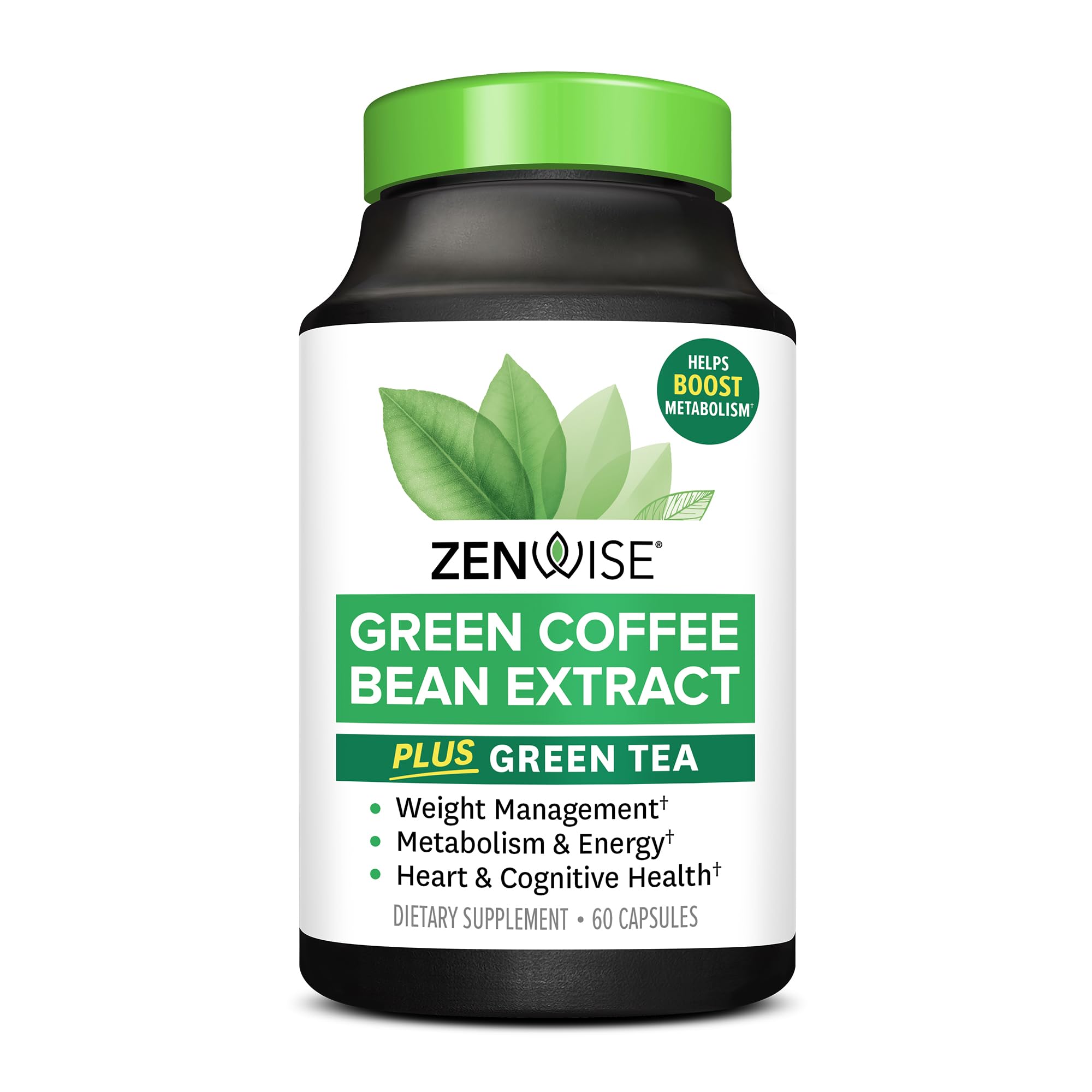 Zenwise Health envase frontal mostrando fórmula y cantidad, claro beneficio antioxidante