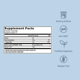 Zenwise Health primer plano de la etiqueta con ingredientes y certificaciones
