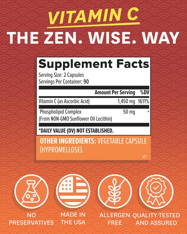 Zenwise Health frasco en cocina mostrando uso diario junto a un vaso de agua