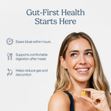 Zenwise Health cápsulas vegetarianas cerca para apreciar textura y tamaño cómodo