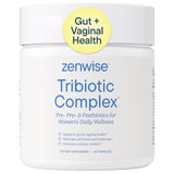 Zenwise Health frasco frontal mostrando etiqueta y beneficios