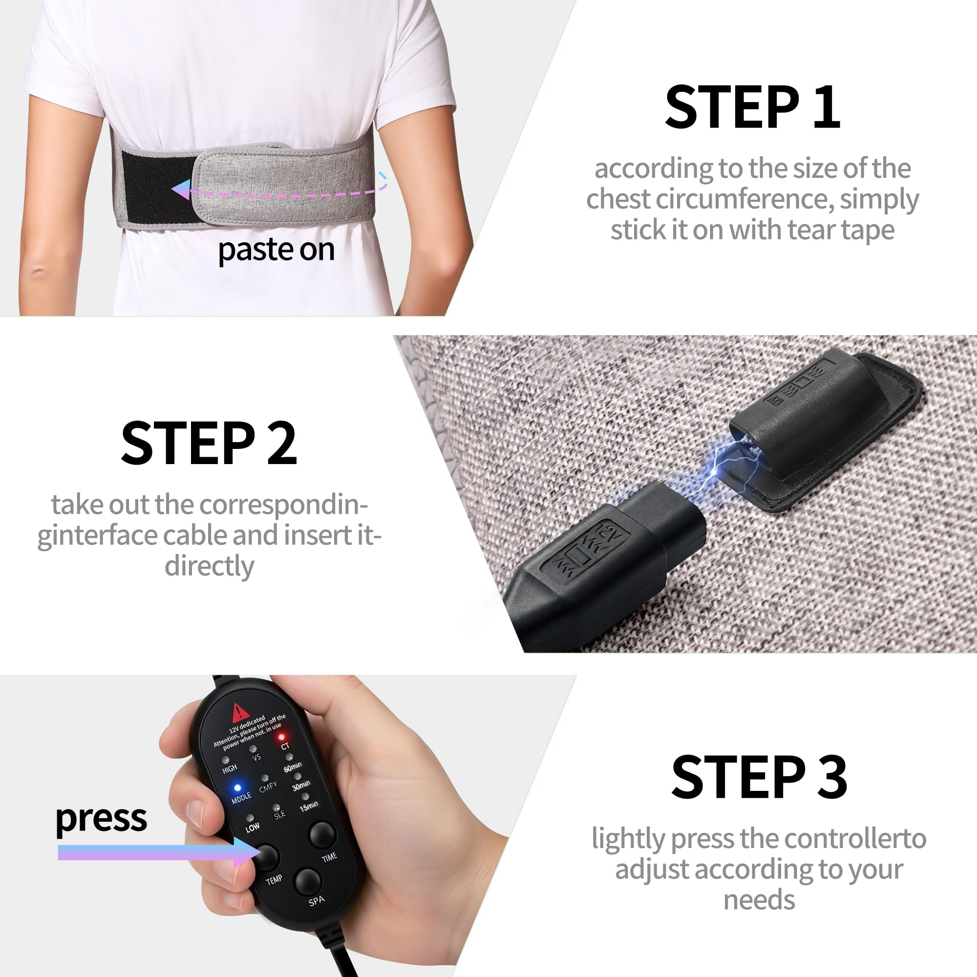 ZenWrap en contexto lifestyle madre relajada recibiendo alivio