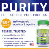 Zeo Health cápsula abierta mostrando 900 mg y facilidad de uso